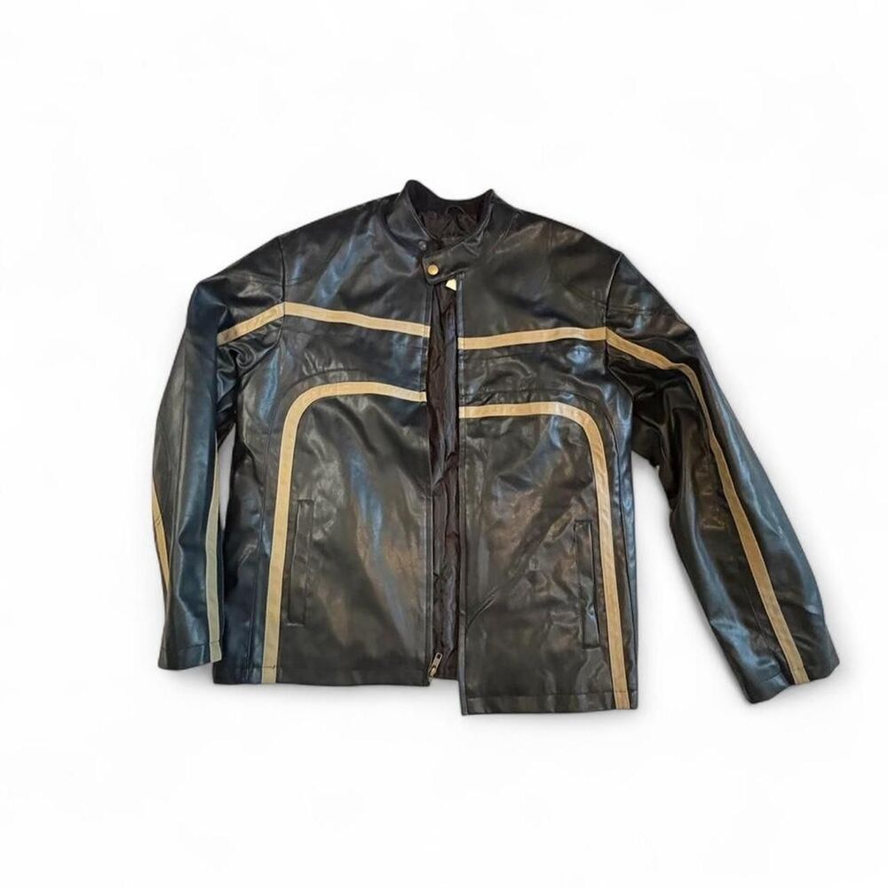 Sergio-tacchini Men's Black and Brown Jacket